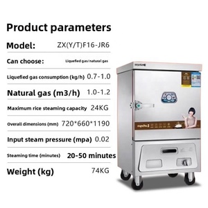 ตู้นึ่งข้าวและซาลาเปาเชิงพาณิชย์ รุ่นพรีเมียม 6 ช่อง ยี่ห้อ <span class=keywords><strong>Meichu</strong></span> ใช้แก๊ส ผลิตจากสแตนเลส - Product Image 6