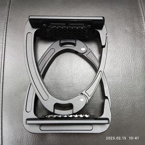 Horshi Black Premium Kwaliteit Veiligheidsstijgbeugels Professionele Antislip Ruiterstijgbeugels Hoge Sterkte Aluminium - Product Image 3