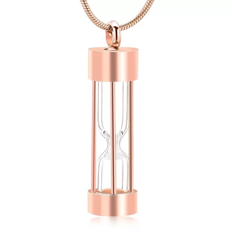 Песочные часы вечности с памятью, ожерелье для урны, памятные ювелирные изделия для кремации, подвески из нержавеющей стали, медальон, держатель, зонт для домашнего животного