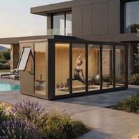 Kit de structure en aluminium COCOVIA, préfabriqué, en kit, 20 pieds, pour maison modulaire démontable, conteneur, maisonnette pour grand-mère, abri de jardin
