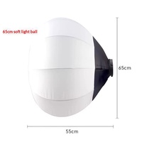 Lanterne sphérique souple en nylon Torch Bright 65CM avec boucle de sécurité, accessoire de tournage vidéo compatible