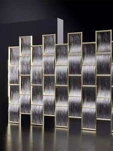 Panneaux muraux décoratifs <span class=keywords><strong>de</strong></span> luxe pour la décoration <span class=keywords><strong>de</strong></span> la <span class=keywords><strong>pièce</strong></span>, écran <span class=keywords><strong>de</strong></span> séparation <span class=keywords><strong>de</strong></span> <span class=keywords><strong>pièce</strong></span>, <span class=keywords><strong>panneau</strong></span> doré pour la décoration, Homedeco LED - Product Image 5