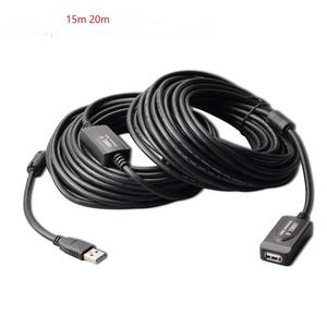 Cable de extensión <span class=keywords><strong>usb</strong></span> negro transparente, <span class=keywords><strong>20</strong></span> <span class=keywords><strong>metros</strong></span>, macho a hembra, con 2 IC, disponible - Product Image 3