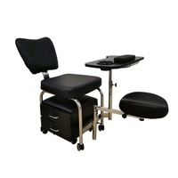 Table de manucure moderne de luxe avec rangement, chaise de pédicure et mobilier de salon, ensemble table et chaises portable pour manucure