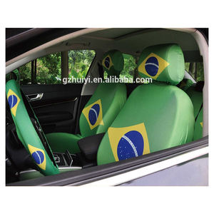 Gahumi, venta al por mayor, banderín de la bandera de Brasil, fundas para asiento de coche y volante, impresión Digital impermeable - Product Image 4