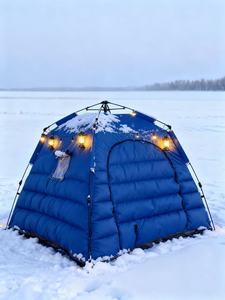 Chỗ trú ẩn câu cá trên băng có lớp lót ấm, chống gió, cách nhiệt, vải dày, đường may được gia cố, rộng rãi - Product Image 2