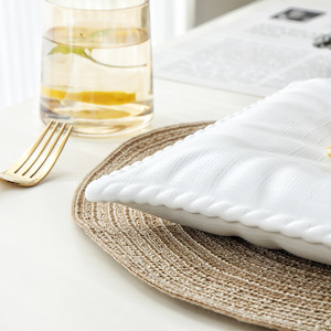 Assiette carrée classique en céramique pour dîner, plats froids, sushis, pâtes, desserts, salades, pour restaurant, fête, vaisselle de table - Product Image 3