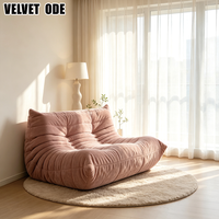 Fauteuil Caterpillar Pinwale à base sans pieds, sommet pointu, surpiqûres, entretien facile, charme rétro, pour espace de vie, direct usine