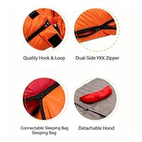 Sac de couchage en nylon avec 90% de duvet d'oie blanc pour adultes, idéal pour le camping en plein air par temps froid, portable, chaud, léger et ultraléger pour l'hiver