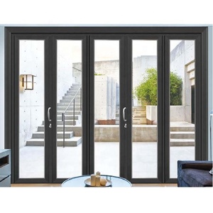 Portes accordéon en aluminium pour patio, portes pliantes en aluminium pour <span class=keywords><strong>maison</strong></span> et villa, fabriquées à Foshan - Product Image 1