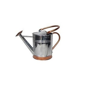 Arrosoir décoratif fait main personnalisé étanche GI métal argent/rouge fournitures de jardin accessoires direct usine - Product Image 1