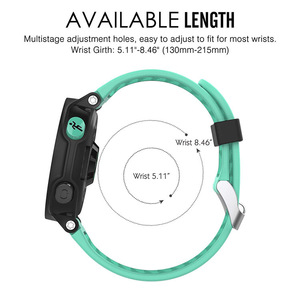 <span class=keywords><strong>Correa</strong></span> de <span class=keywords><strong>reloj</strong></span> de goma de silicona, pulseras de ajuste fácil para <span class=keywords><strong>Garmin</strong></span> <span class=keywords><strong>Forerunner</strong></span> 235/220/230/620/630/<span class=keywords><strong>735XT</strong></span> - Product Image 5