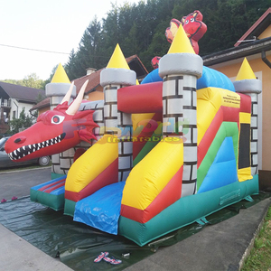 Castillo inflable con forma de dragón, de calidad comercial, con tobogán para fiestas. - Product Image 3