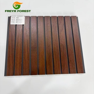 Panel de PVC Moderno de Lujo <span class=keywords><strong>en</strong></span> Color Nogal Oscuro con Borde Gris, Impermeable y Absorbente de Sonido, Estilo Wabi-Sabi, Diseño Gráfico para Fondo de Sala de Estar - Product Image 2