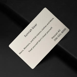 Tarjeta de metal cepillado plateado para tarjeta de metal de marca de seguridad AVSEC AUSTRALIA - Product Image 5