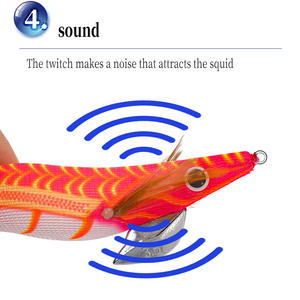 SQUID KING 3.5L lumineux bois crevettes calmar crochet 3.0 2.5 No. <span class=keywords><strong>Torrent</strong></span> eau profonde ABS plastique plomb bandeau anneau perle pêche basse - Product Image 4