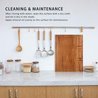 Cuillères en bois pour la cuisson Ustensiles de cuisine en teck Spatule Ustensiles de cuisine en bois Cuillères avec repose-cuillère Porte-ustensiles