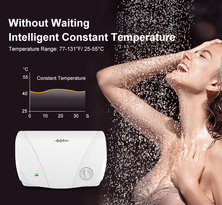Factory price small size 5500W horizontal temperature control instant electric water heater