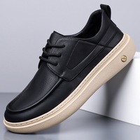 Chaussures décontractées pour hommes en microfibre, prêtes à être expédiées, à lacets, couleur unie, deux couleurs en stock, petites commandes acceptées, livraison rapide