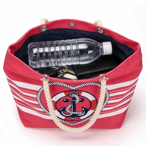 Bolsa <span class=keywords><strong>de</strong></span> Mano Náutica Impermeable <span class=keywords><strong>de</strong></span> Gran Capacidad - Bolsa <span class=keywords><strong>de</strong></span> Hombro Versátil para la <span class=keywords><strong>Playa</strong></span> y Uso Diario para Mujer - Product Image 6