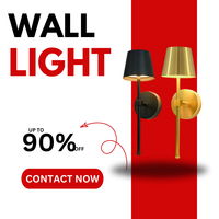 Lampe murale LED de style moderne pour la décoration intérieure, lampe de chambre à coucher, corps en fer, éclairage mural décoratif pour hôtel, vente en gros d'usine