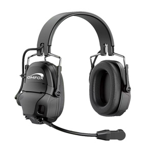 OMFOX-Auriculares tácticos inalámbricos montados en la cabeza con reducción de ruido ANC + mejora de voz ENC completo incluido para sitio de minería OEM - Product Image 6