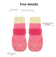 Classique Anti-saleté chaussures pour animaux de compagnie hiver chaud protection chien chaussures antidérapant imperméable