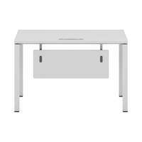 Bureau en bois de style minimaliste moderne Poste de travail durable pour le personnel et les panneaux administratifs Style bois