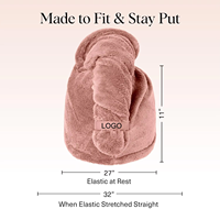 Serviette de séchage pour cheveux en microfibre avec logo personnalisé, turban absorbant super rapide, anti-frisottis, pour femmes aux cheveux bouclés et mouillés