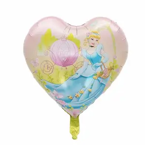 Grosir balon film aluminium kepala putri baru balon dekorasi pesta tema putri hati