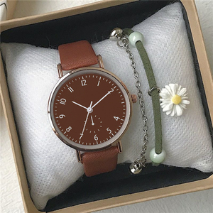 นาฬิกาข้อมือผู้หญิง IStapromo รุ่นใหม่ สายโลหะผสม หน้าปัดสีหวาน ดีไซน์หรูหรา สายหนัง ควอตซ์ ลำลอง สำหรับผู้หญิง - Product Image 3