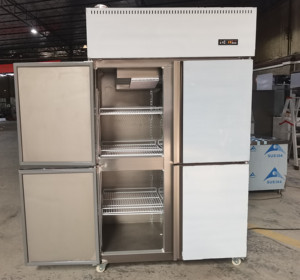 Congelador y Refrigerador Comercial de Acero Inoxidable para Exhibición en Cocina, Modelo ST-4FC, Vertical - Product Image 6