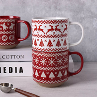 Tasse à expresso en porcelaine fine 360 ml, jetable, avec logo personnalisé, motif animal ou lettre, design minimaliste, sûr, moderne, au dos.