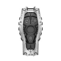 Compatible avec Mercedes Benz Key Fob Cover Car Key Case Protector Holder EQB EQE EQS SUV Maybach Silver Black Accessories