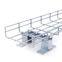 Cannelle de câblage en treillis métallique, diamètre de la tige 4 mm, espacement des mailles 100x100 mm, construction soudée pour applications légères