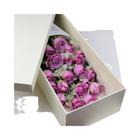 Boîtes d'emballage en papier cadeau haut de gamme personnalisées en carton ondulé plié pour bouquets de fleurs cadeaux chaussettes fabriqués à partir de matériaux recyclés