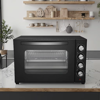 Four électrique d'appareil de cuisine de 2200w 60l pour la maison, four à pizza portatif multifonctionnel de support libre, four encastré d'acier inoxydable