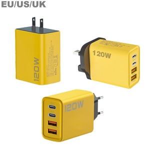 U US UK USB A + C caricabatterie 4 in 1 PD + QC 3.0 veloce adattatore Dual PD parete spina di ricarica tipo presa C per IPhone, Samsung - Product Image 1