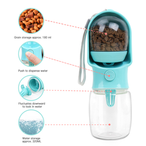 Botella de Agua Potable Portátil 3 en 1 con Contenedor de Comida para Perros, para Viajes al Aire Libre con Mascotas y Cachorros - Product Image 2
