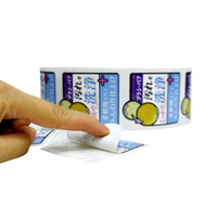 Étiquettes autocollantes rectangulaires en vinyle imperméables personnalisées pour emballages cosmétiques, en rouleau, pour bouteilles - Prix de gros