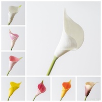 Bunga Calla Lily Bahan Poliuretan Terinspirasi Instagram untuk Dekorasi Rumah dan Pernikahan Buatan Cina Model MW01512