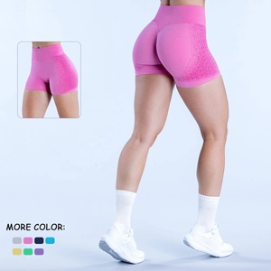 Nouveaux collants de yoga taille haute sans couture tricot Yoga Shorts femmes Scrunch bout à bout Gym Sport Bilker Shorts - Product Image 1
