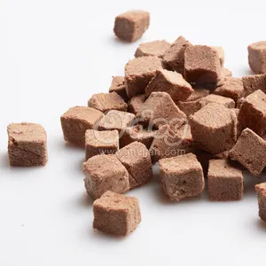 Freeze Dried Beef Liver Cubes Dehydrated Dog Training Treats Freeze Dried Dog Treats OEM Service