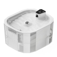 Fontaine à eau pour animaux de compagnie et fontaine à eau automatique pour chat 1,5 L 2200 mAh Capteur de mouvement à 120 degrés Filtration multicouche Silencieuse CX914