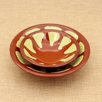 Assiette à dîner ronde en mélamine de style arabe, motif pastèque, design moderne, pour la maison et les restaurants, 5/6/7/8 pouces