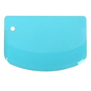 Coupe-cartes bleu, outil de glaçage de gâteau personnalisé en forme de haricot, spatule de pâtisserie, ensemble d'outils lisseurs personnalisés, racloir à pâte en silicone pour la pâtisserie - Product Image 1