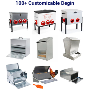 Mangeoire à poulet automatique portable JH-Mech à gravité, résistante aux intempéries, 65 lb, grande mangeoire à volaille autoportante - Product Image 5