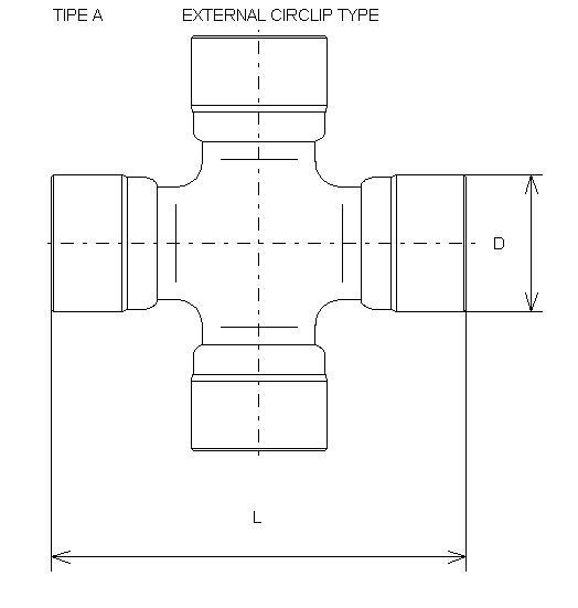 Έντερο-29 十字万向节 27X92.2 04371-0K080 04371-04030