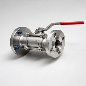 Válvula de Bola Manual con Brida de Acero al Carbono Grado Químico ANSI Clase 150 CF8 CF8M de Paso Completo OEM - Product Image 1