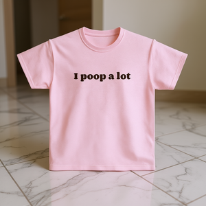 Camiseta divertida con meme de "I Poop A Lot", regalo inapropado para novia o novio, camiseta irónica. - Product Image 3
